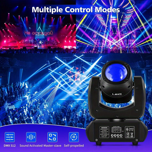 100W LED Beam Gobo Moving Head Stage Light Dazzling Effect DMX for Club KTV Disco DJ Party Lighting