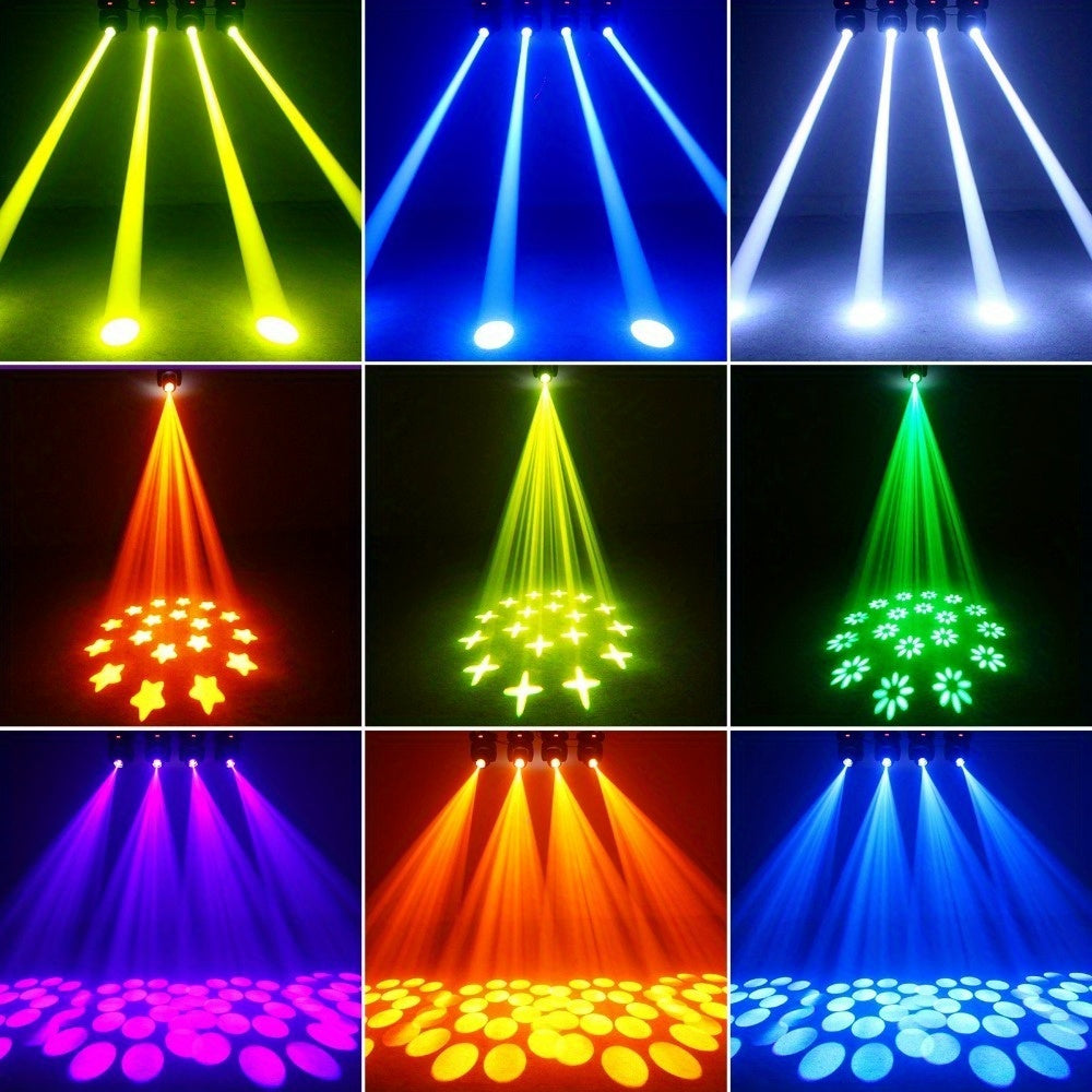 100W LED Beam Gobo Moving Head Stage Light Dazzling Effect DMX for Club KTV Disco DJ Party Lighting