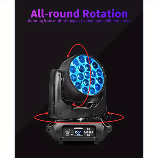 Hot Sale High Quality LED Wash Zoom 19X15W with CTO ECO Function RGBW DMX Beam Ring Effect Stage Lighting for DJ Dsico Show