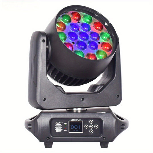 Hot Sale High Quality LED Wash Zoom 19X15W with CTO ECO Function RGBW DMX Beam Ring Effect Stage Lighting for DJ Dsico Show