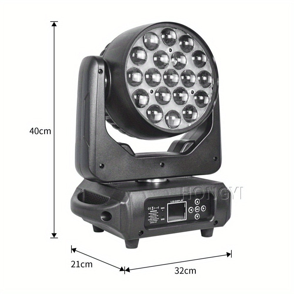 Hot Sale High Quality LED Wash Zoom 19X15W with CTO ECO Function RGBW DMX Beam Ring Effect Stage Lighting for DJ Dsico Show